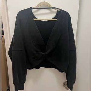 Open twist back Sweatshirt